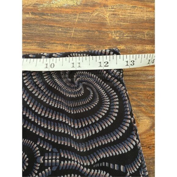 Forever 21 Women's Geometric Pull-On Midi Pencil Skirt Black Size Medium - Picture 4 of 7